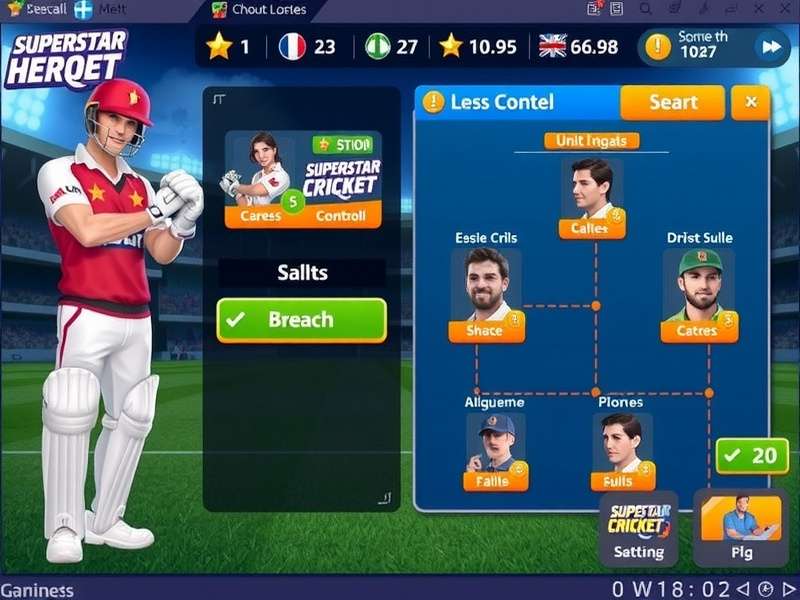 Superstar Cricket Heroes regional tournament screen