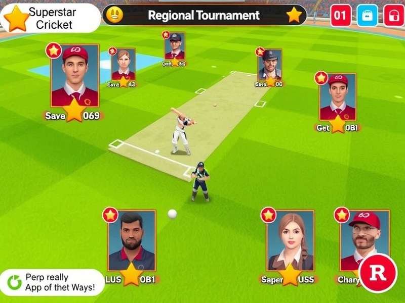 Superstar Cricket Heroes gameplay screenshot